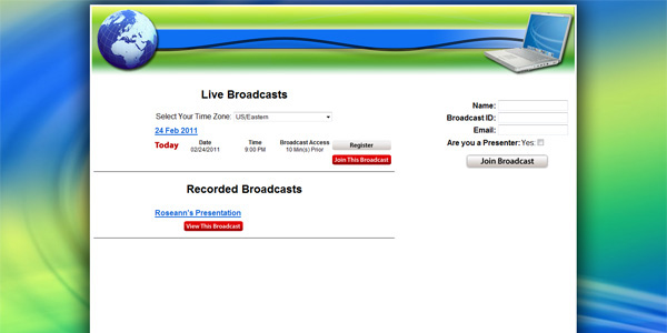 CoVideo Featured Broadcast Page