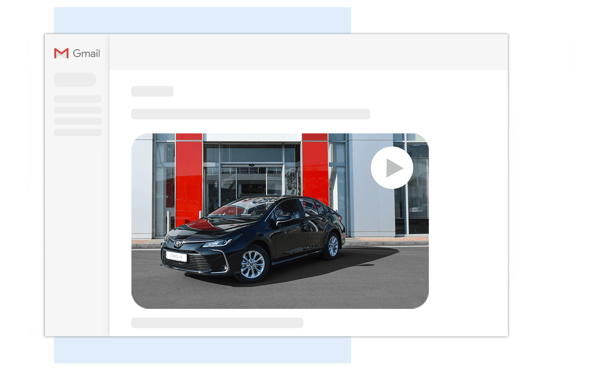car video email in gmail